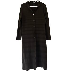 Clorinda long maxi cardigan duster button up knit sweater wool blend long S